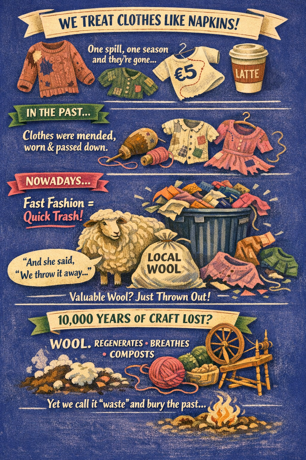 S1E1 We treat clothes like napkins